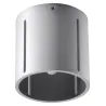 Plafonnier INEZ, aluminium gris - Pas cher