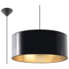 Suspension LUXOR 50, PVC, noir/gold, E27 - Pas cher