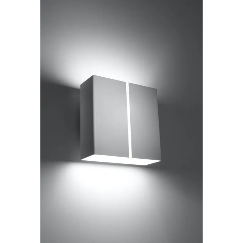 Applique LINEA, acier blanc - Pas cher