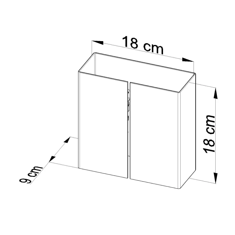 Applique LINEA, acier blanc - Pas cher