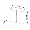 Applique LINEA, acier blanc - Pas cher