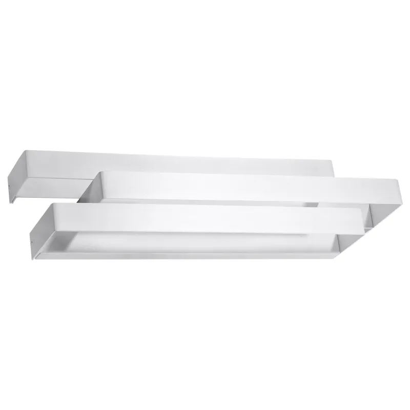 Applique FROST, acier blanc - Pas cher