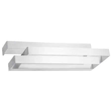 Applique FROST, acier blanc - Pas cher