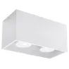 Plafonnier QUAD, aluminium blanc, GU10 - Pas cher