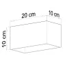 Plafonnier QUAD, aluminium gris, GU10 - Pas cher