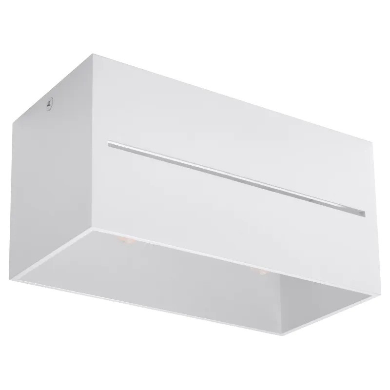 Plafonnier LOBO 2, aluminium blanc, GU10 - Pas cher