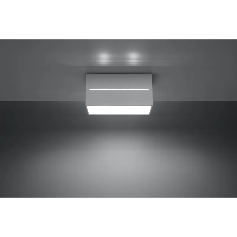 Plafonnier LOBO 2, aluminium blanc, GU10 - Pas cher