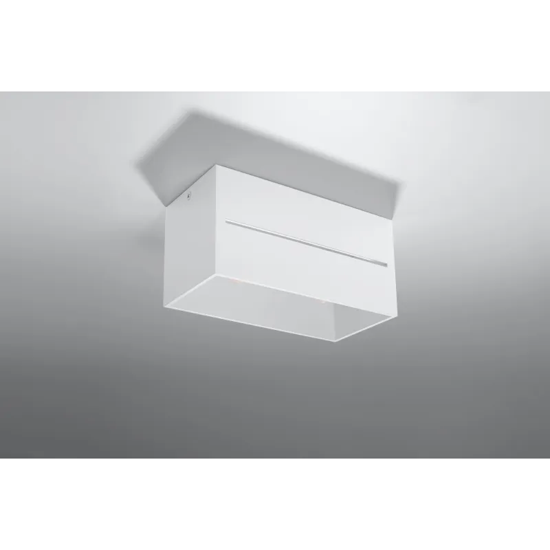 Plafonnier LOBO 2, aluminium blanc, GU10 - Pas cher