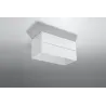 Plafonnier LOBO 2, aluminium blanc, GU10 - Pas cher