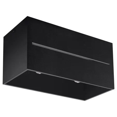 Plafonnier LOBO 2, aluminium noir, GU10 - Pas cher