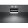 Plafonnier LOBO 2, aluminium noir, GU10 - Pas cher