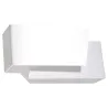 Applique PIEGARE, acier blanc - Pas cher