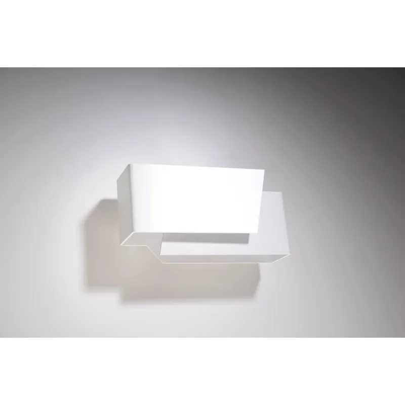 Applique PIEGARE, acier blanc - Pas cher