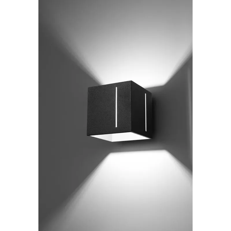 Applique PIXAR, aluminium noir - Pas cher