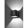 Applique PIXAR, aluminium noir - Pas cher