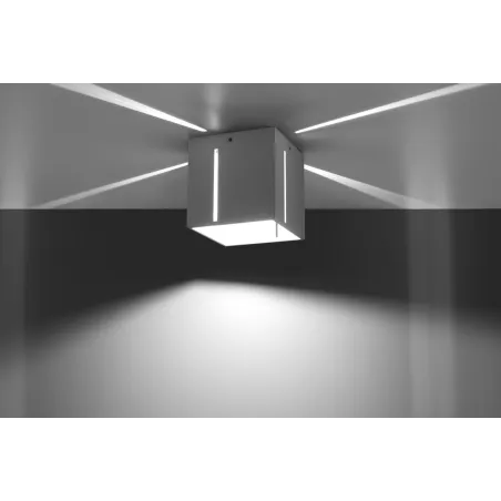 Plafonnier PIXAR, aluminium blanc - Pas cher