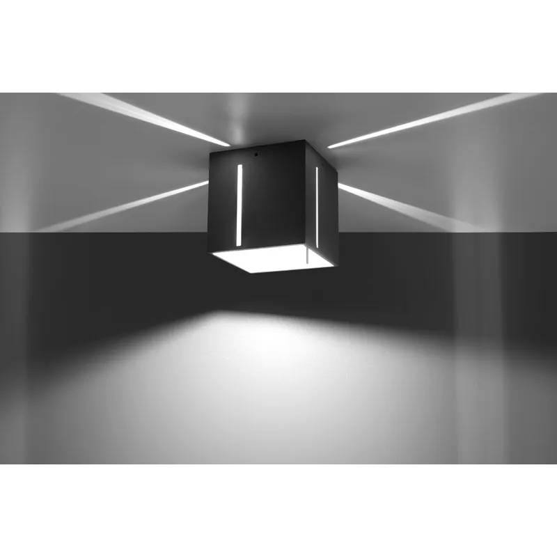 Plafonnier PIXAR, aluminium gris - Pas cher