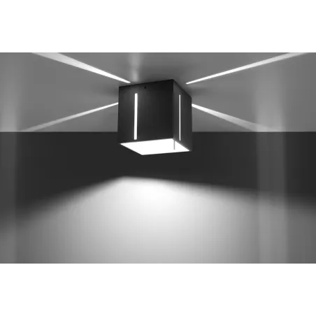 Plafonnier PIXAR, aluminium gris - Pas cher