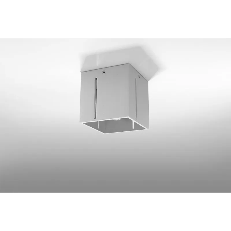 Plafonnier PIXAR, aluminium gris - Pas cher