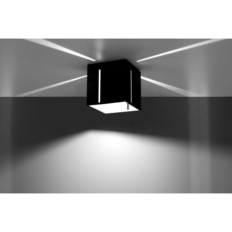 Plafonnier PIXAR, aluminium noir - Pas cher