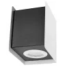 Applique STEREO 2, acier blanc/noir, GU10 - Pas cher