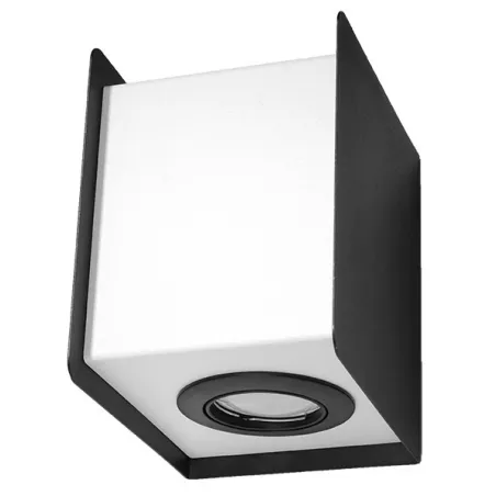 Applique STEREO 1,acier noir/blanc, GU10 - Pas cher