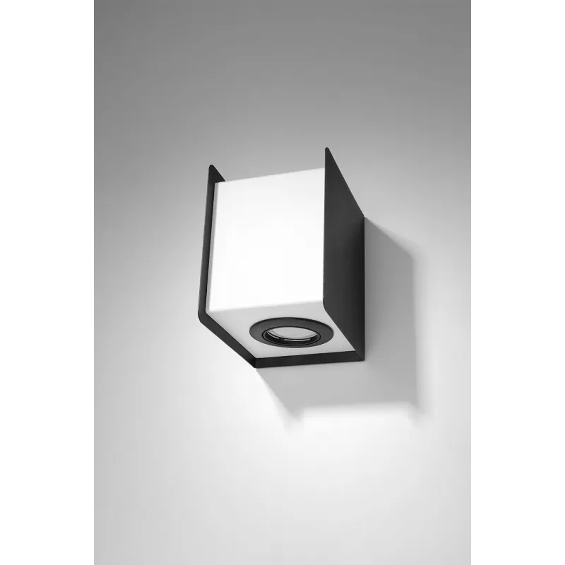 Applique STEREO 1,acier noir/blanc, GU10 - Pas cher