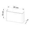 Applique COPERTURA, acier blanc - Pas cher