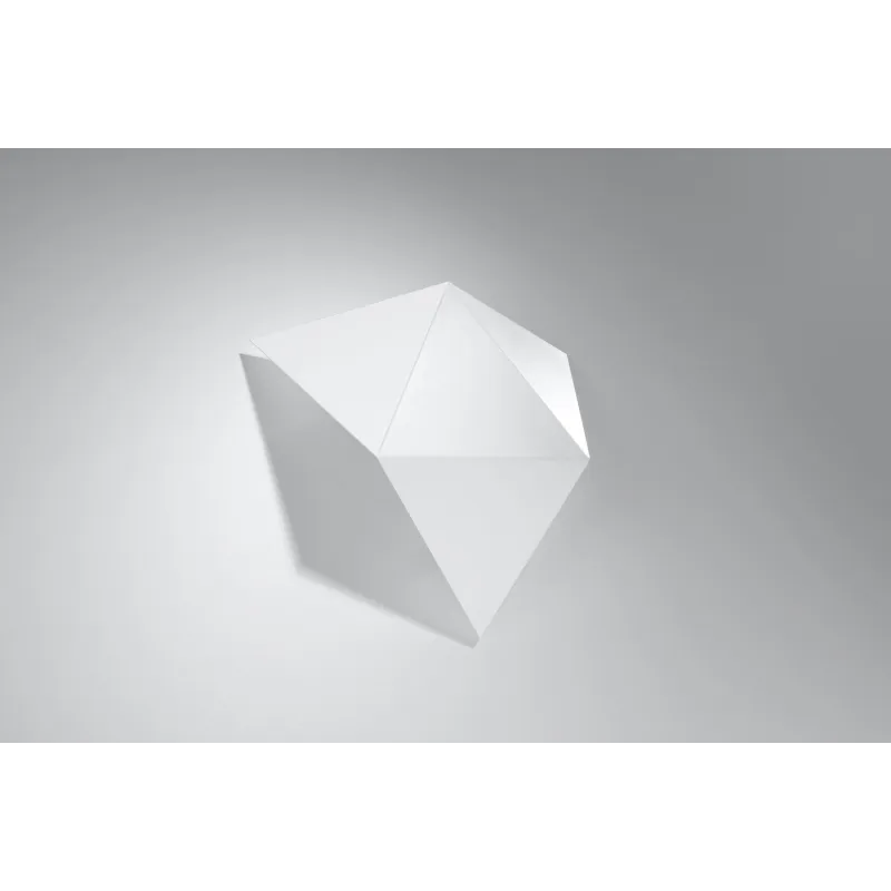 Applique SOLIDO, acier blanc - Pas cher
