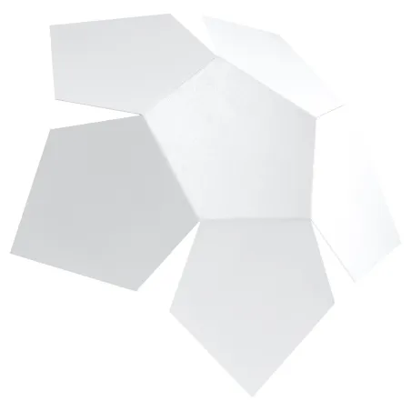 Applique PENTA, acier blanc - Pas cher