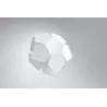Applique PENTA, acier blanc - Pas cher
