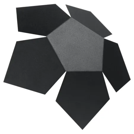 Applique PENTA, acier noir - Pas cher