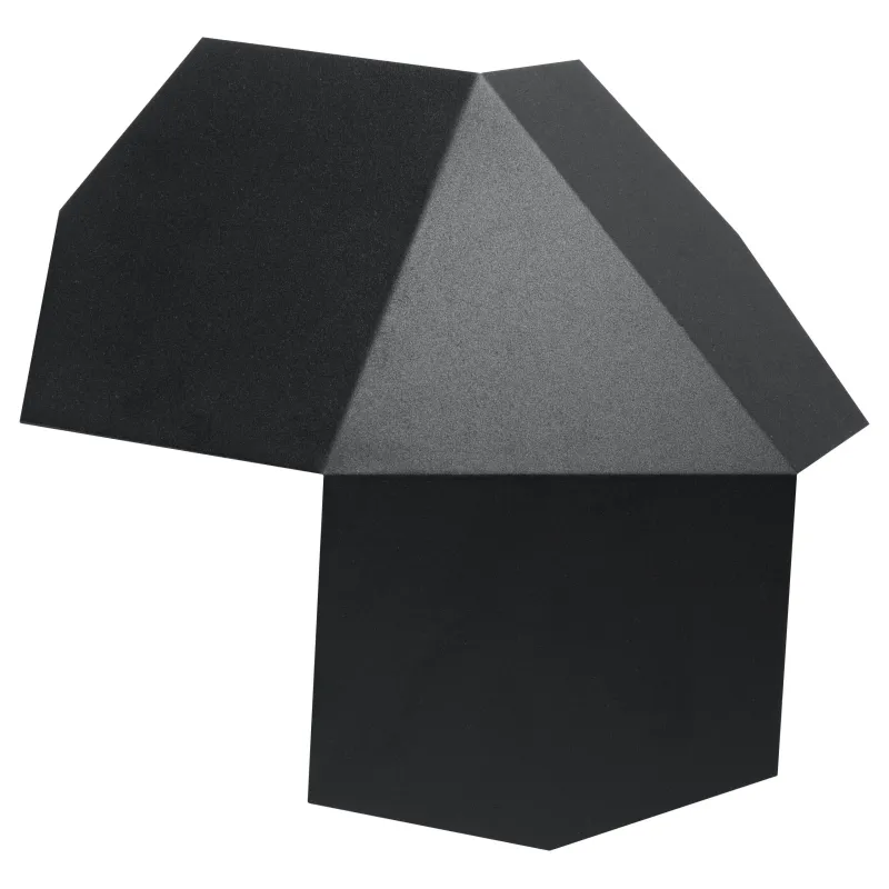 Applique TRE, acier noir - Pas cher