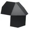 Applique TRE, acier noir - Pas cher
