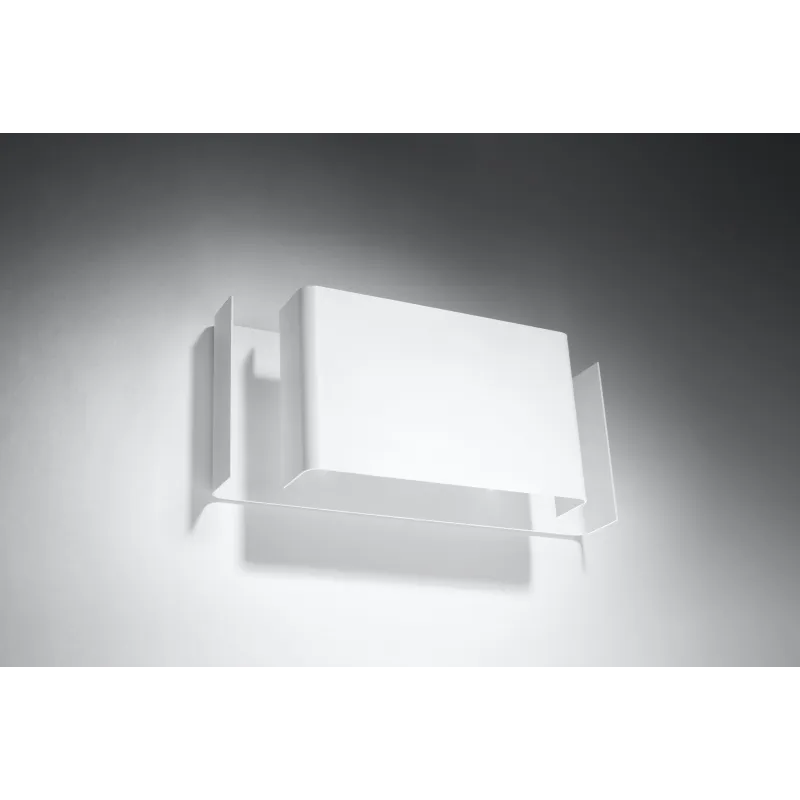 Applique SCATOLA, acier blanc - Pas cher