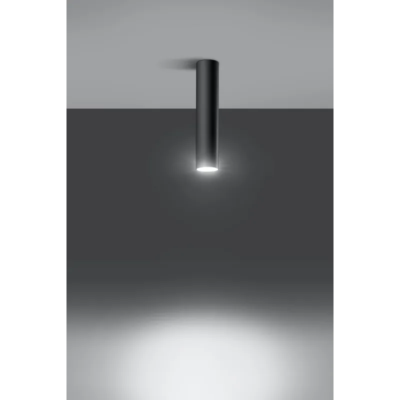 Plafonnier LAGOS, acier noir, GU10 - Pas cher
