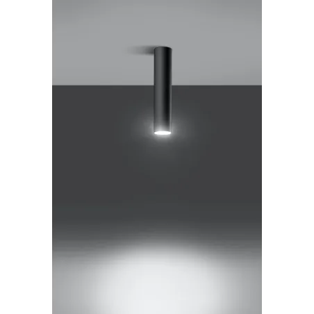 Plafonnier LAGOS, acier noir, GU10 - Pas cher