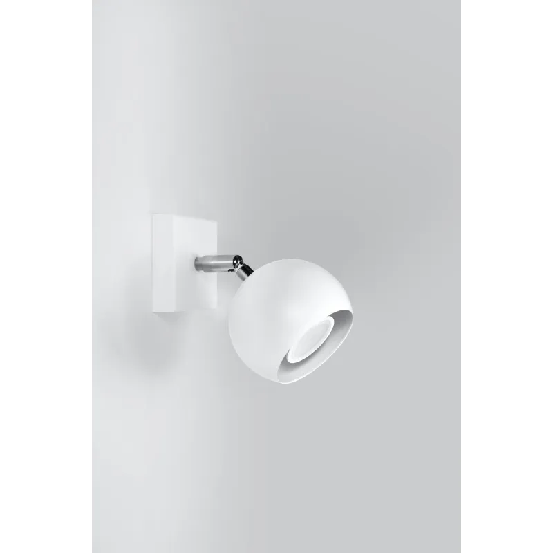 Applique OCULARE,acier blanc, GU10 - Pas cher