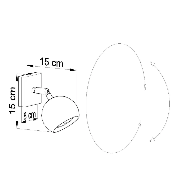 Applique OCULARE,acier blanc, GU10 - Pas cher