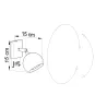 Applique OCULARE,acier blanc, GU10 - Pas cher
