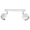 Plafonnier OCULARE 2, acier blanc, GU10 - Pas cher