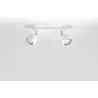 Plafonnier OCULARE 2, acier blanc, GU10 - Pas cher