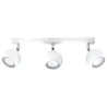 Plafonnier OCULARE 3, acier blanc, GU10 - Pas cher