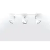 Plafonnier OCULARE 3, acier blanc, GU10 - Pas cher