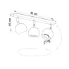 Plafonnier OCULARE 3, acier blanc, GU10 - Pas cher