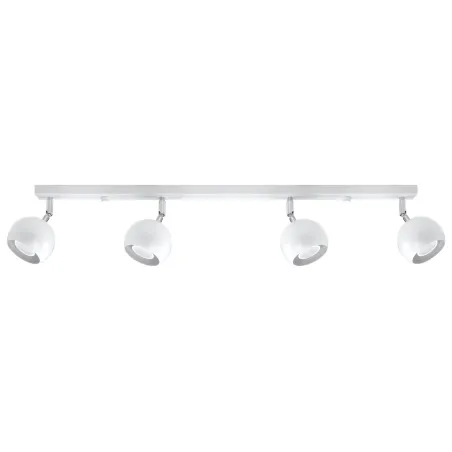 Plafonnier OCULARE 4L, acier blanc, GU10 - Pas cher