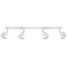 Plafonnier OCULARE 4L, acier blanc, GU10 - Pas cher