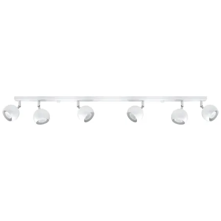 Plafonnier OCULARE 6L, acier blanc, GU10 - Pas cher
