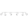 Plafonnier OCULARE 6L, acier blanc, GU10 - Pas cher