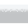 Plafonnier OCULARE 6L, acier blanc, GU10 - Pas cher